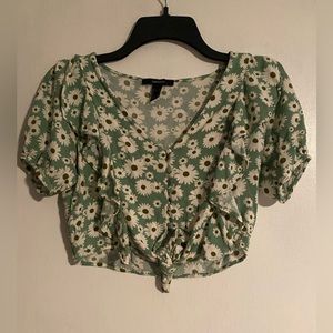 Floral crop top
